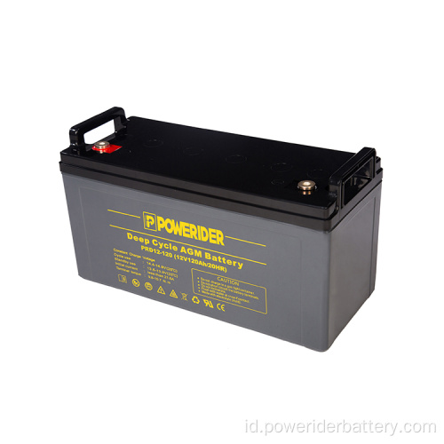 12V 120AH siklus dalam asam timbal AGM baterai